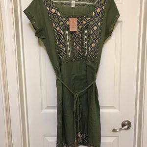 New Lucky Brand olive dress